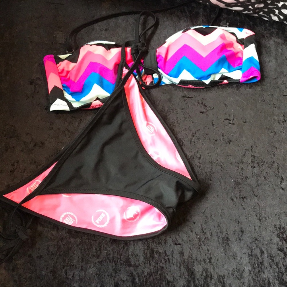 PINK halter top bikini